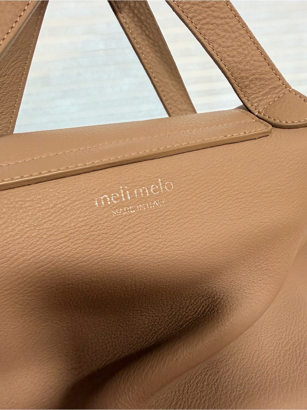 Meli Melo Camel Leather Tote